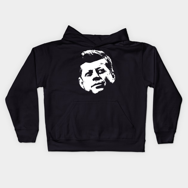 John F Kenndy - JFK Kids Hoodie by Historia